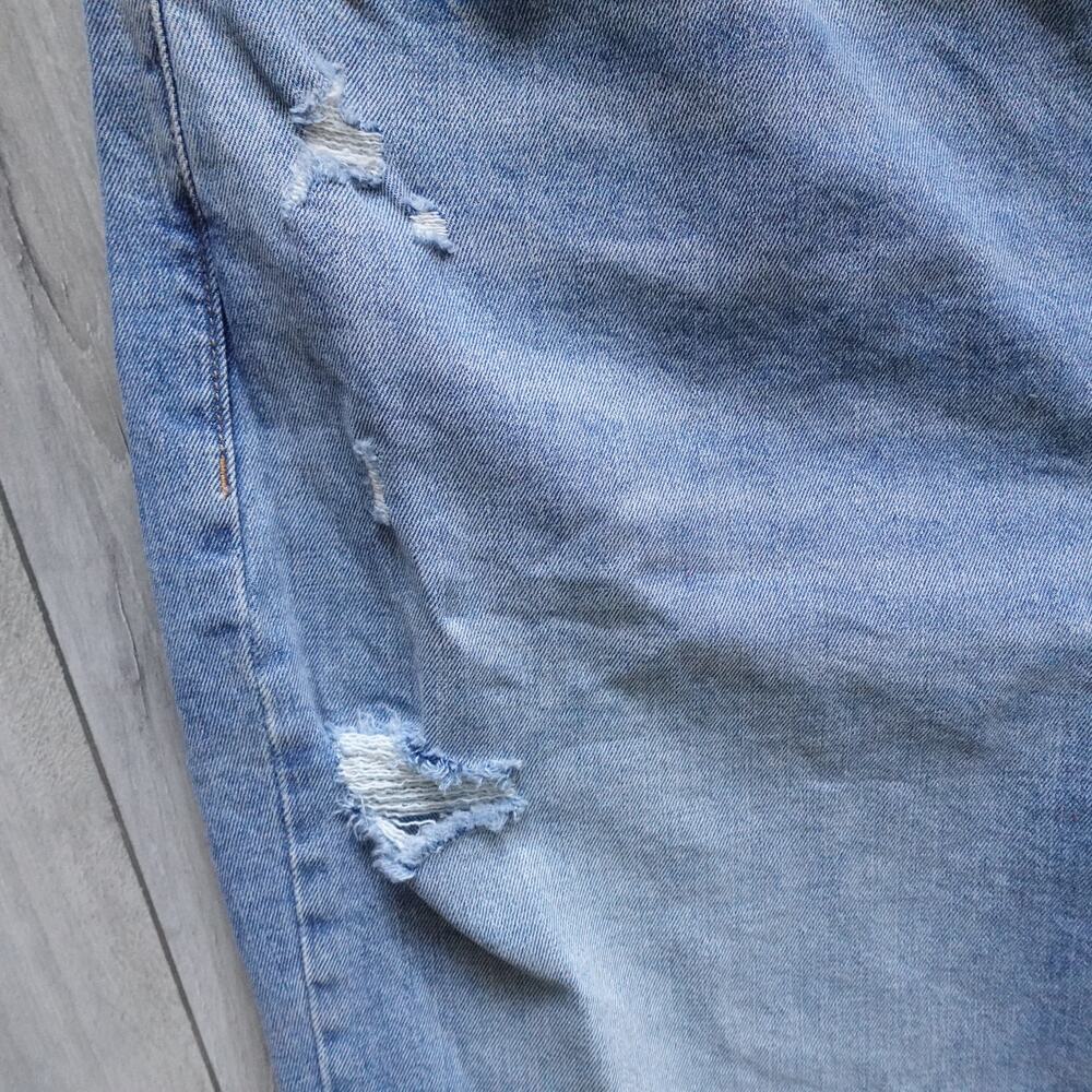 Old Navy High-Rise Button-Fly Sky-Hi Straight Raw-Hem Blue Jeans New size 24 - Picture 8 of 14